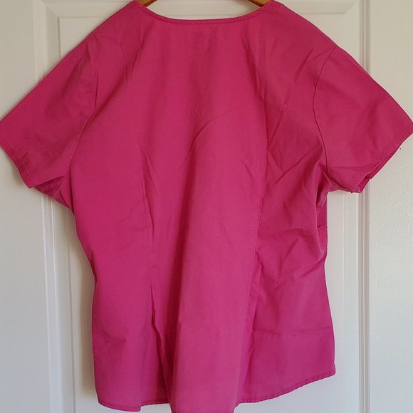 Pink Code Happy scrub top - Picture 6 of 6
